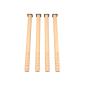 Preview: Flexi Tischbeine rund, hvstb. 58-76 cm, 4 Stck., Buche