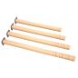 Preview: Flexi Tischbeine rund, hvstb. 58-76 cm, 4 Stck., Buche