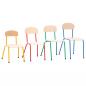 Preview: Stuhl Bambino 3, Sitzhöhe 35 cm, für Tischhöhe 59 cm - gelb