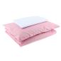 Preview: Bettwäscheset klein, mit Kissen und Decke, hellrosa