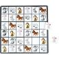 Preview: Zweiseitiges Sudoku 6 x 6 - Haustiere und geometrische Figuren