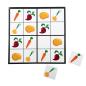 Preview: Zweiseitiges Sudoku 4 x 4 - Gemüse und Kleidung
