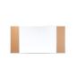 Preview: Tafel Combi - 2 Oberflächen: Whiteboard + Kork, 120x90