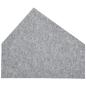 Preview: Wandschutz aus PET-Recyclingmaterial, Haus, H 67, grau
