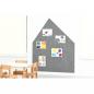 Preview: Wandschutz aus PET-Recyclingmaterial, Haus, H 155, grau
