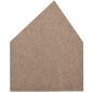 Preview: Wandschutz aus PET-Recyclingmaterial, Haus, H 155, braun