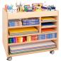 Preview: Bastelregal auf Rollen mit Zubehör