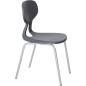 Preview: Stuhl Colores 6, Sitzhöhe 46,5 cm, für Tischhöhe 76 cm, grau