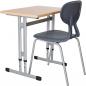 Preview: Stuhl Colores 6, Sitzhöhe 46,5 cm, für Tischhöhe 76 cm, grau