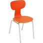 Preview: Stuhl Ergo 5, Sitzhöhe 43 cm, für Tischhöhe 71 cm, orange