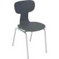 Preview: Stuhl Ergo 5, Sitzhöhe 43 cm, für Tischhöhe 71 cm, grau