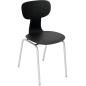 Preview: Stuhl Ergo 5, Sitzhöhe 43 cm, für Tischhöhe 71 cm, graphit