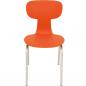 Preview: Stuhl Ergo 6, Sitzhöhe 46,5 cm, für Tischhöhe 76 cm, orange