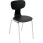 Preview: Stuhl Ergo 6, Sitzhöhe 46,5 cm, für Tischhöhe 76 cm, graphit
