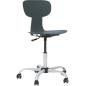 Preview: Drehstuhl Ergo auf Rollen, höhenverstellbar, grau