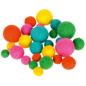 Preview: Filzkugeln, 25 Stck. - Kunterbunt