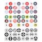 Preview: Adventskalender-Sticker, 3 Designs