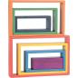 Preview: Regenbogen Architekt Stapelblöcke, Rechtecke