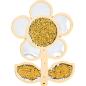 Preview: Wanddekoration mit Streichpailletten - Blume