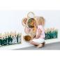 Preview: Wanddekoration mit Streichpailletten - Blume