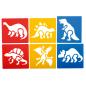 Preview: Bastelschablonen - Dinosaurier