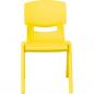 Preview: Stuhl Felix 1, Sitzhöhe 26 cm, für Tischhöhe 46 cm, gelb