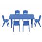 Preview: Stuhl Felix 1, Sitzhöhe 26 cm, für Tischhöhe 46 cm, blau