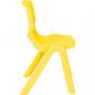 Preview: Stuhl Felix 2, Sitzhöhe 30 cm, für Tischhöhe 53 cm, gelb