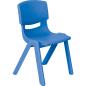Preview: Stuhl Felix 2, Sitzhöhe 30 cm, für Tischhöhe 53 cm, blau