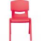 Preview: Stuhl Felix 2, Sitzhöhe 30 cm, für Tischhöhe 53 cm, rosarot