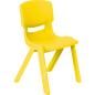 Preview: Stuhl Felix 4, Sitzhöhe 40 cm, für Tischhöhe 64 cm, gelb