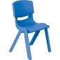 Preview: Stuhl Felix 4, Sitzhöhe 40 cm, für Tischhöhe 64 cm, blau