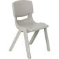 Preview: Stuhl Felix 2, Sitzhöhe 30 cm, für Tischhöhe 53 cm, graubeige