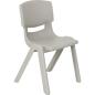 Preview: Stuhl Felix 4, Sitzhöhe 40 cm, für Tischhöhe 64 cm, graubeige