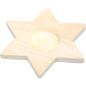 Preview: Teelichthalter aus Holz - Stern