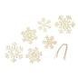 Preview: Holz-Anhänger - Schneeflocke