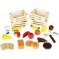 Preview: Lebensmittel Set mit Kisten, 25 Teile