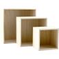 Preview: Holzbox zum Dekorieren, 3er-Set