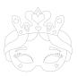 Preview: Papiermasken - Prinzessin, 12 Stck.