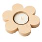Preview: Teelichthalter aus Holz, 3er-Set - Blumen