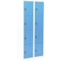 Preview: Metallspind, H 180 cm, mit 8 Fächern, blau