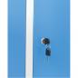 Preview: Metallspind, H 180 cm, mit 6 Fächern, blau