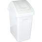 Preview: Abfallbehälter E mit Schwingdeckel, 10 l, weiss