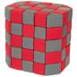 Preview: Magnetbausteine JollyHeap, 2/100 Stck. - grau/rot
