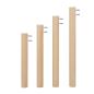 Preview: FLO Runde Tischbeine, 4er Set, TH 46 cm