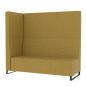 Preview: Universum Dreisitzer, H 163 cm, linke Lehne, Bezug KG (899030-T3-B3L-KG)