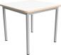 Preview: MILA Tisch 2 HPL, 70x70 cm Tischhöhe 52 cm - HPL weiss