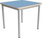 Preview: MILA Tisch 4 HPL, 70x70 cm, Tischhöhe 64 cm - HPL hellblau