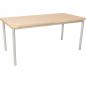 Preview: MILA Tisch 4 HPL, 140x70 cm, Tischhöhe 64 cm - HPL Buche