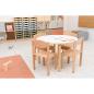 Preview: Tisch Marcus mit Holzgestell, Durchmesser 90 cm (B9065)